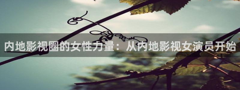 韩国影视在线免费观看：内地影视圈的女性力量：从内地影视女演员开始